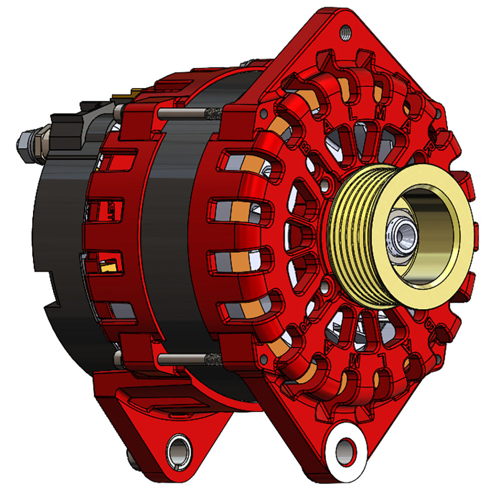 Balmar Alternator 250 AMP 12V 3.15" Dual Foot Saddle K6 Pulley f/ Yanmar Commmon Rail Engines [XT-CR-250-K6]